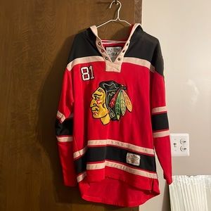 OLD TIME HOCKEY CHICAGO BLACKHAWKS #81 STANLEY CUP CHAMPIONS HOODIE
